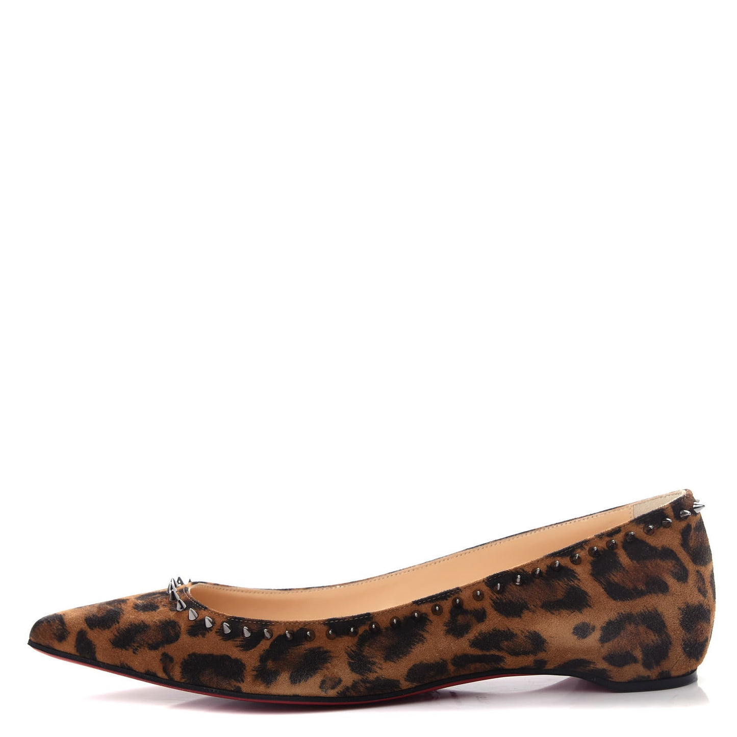Veau Velours Anjalina Flats 37.5 Leo Gun Metal