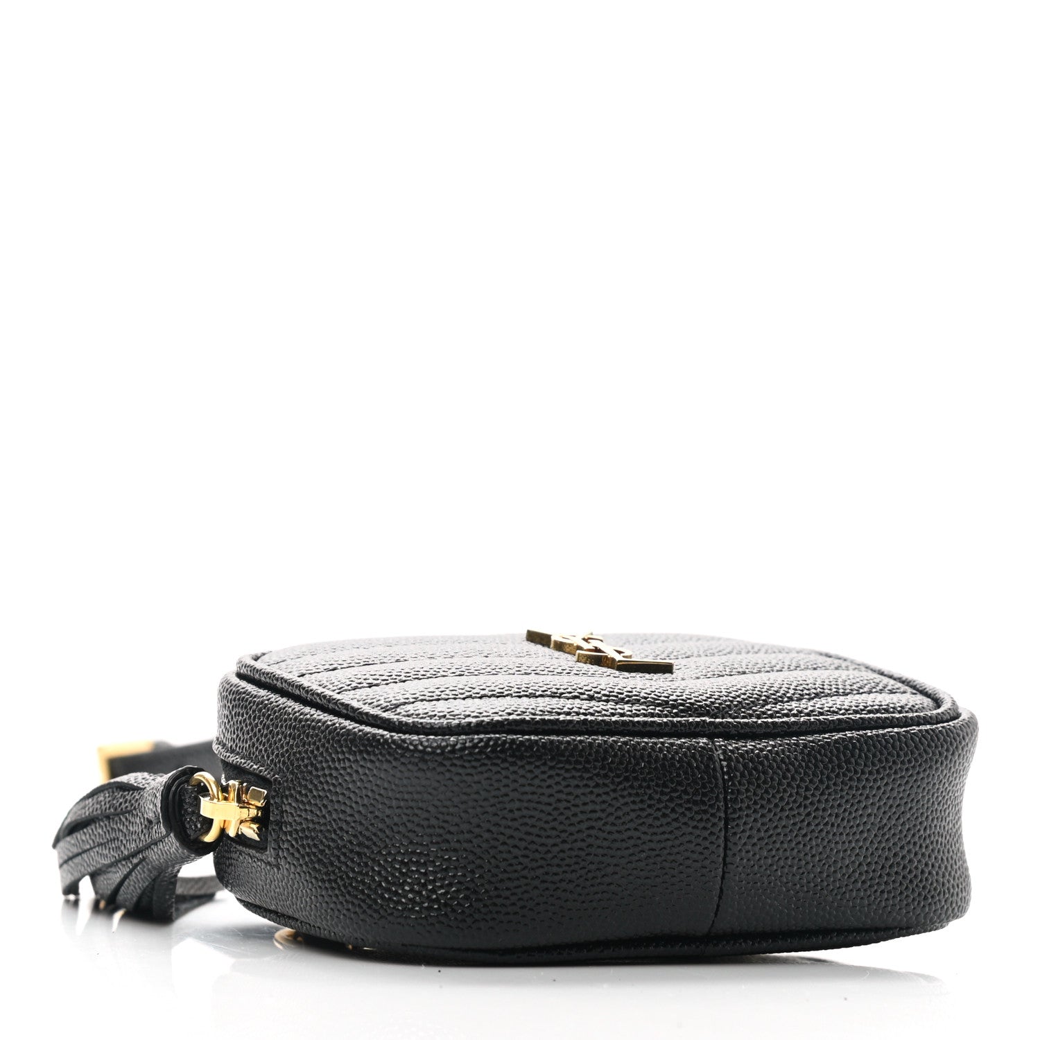 Saint Laurent Grain De Poudre Matelasse Monogram Baby Lou Camera Bag Black 4 of 7