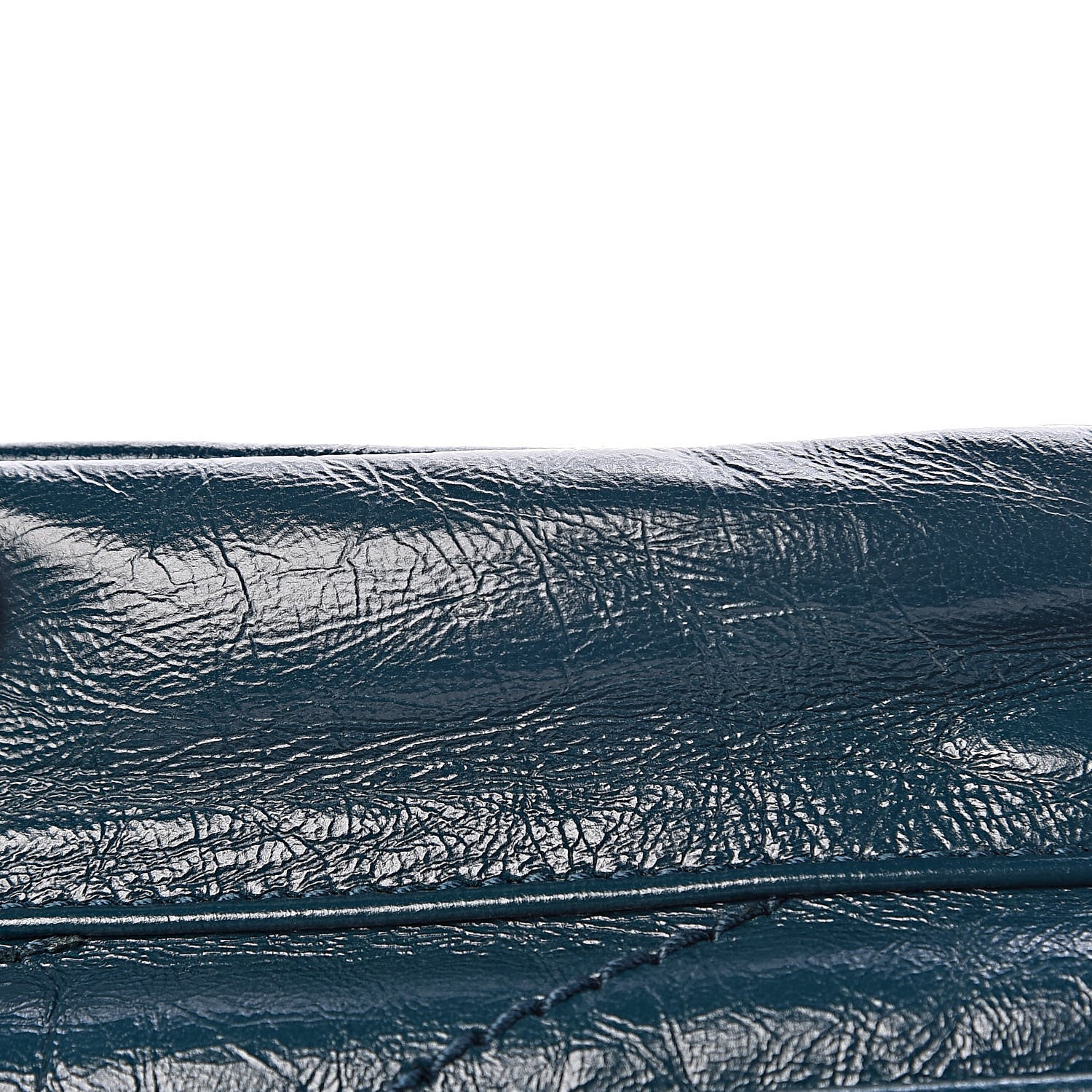 Saint Laurent Crinkled Calfskin Matelasse Monogram Medium Niki Chain Satchel Peacock Green 9 of 13