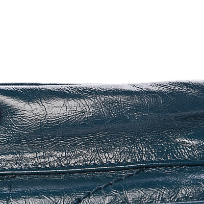 Saint Laurent Crinkled Calfskin Matelasse Monogram Medium Niki Chain Satchel Peacock Green 9 of 13