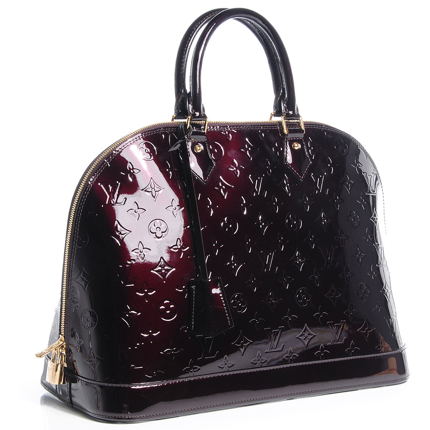 Louis Vuitton Vernis Alma GM Amarante 3 of 7