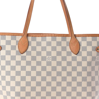 Louis Vuitton Damier Azur Neo Neverfull MM Rose Ballerine 9 of 11