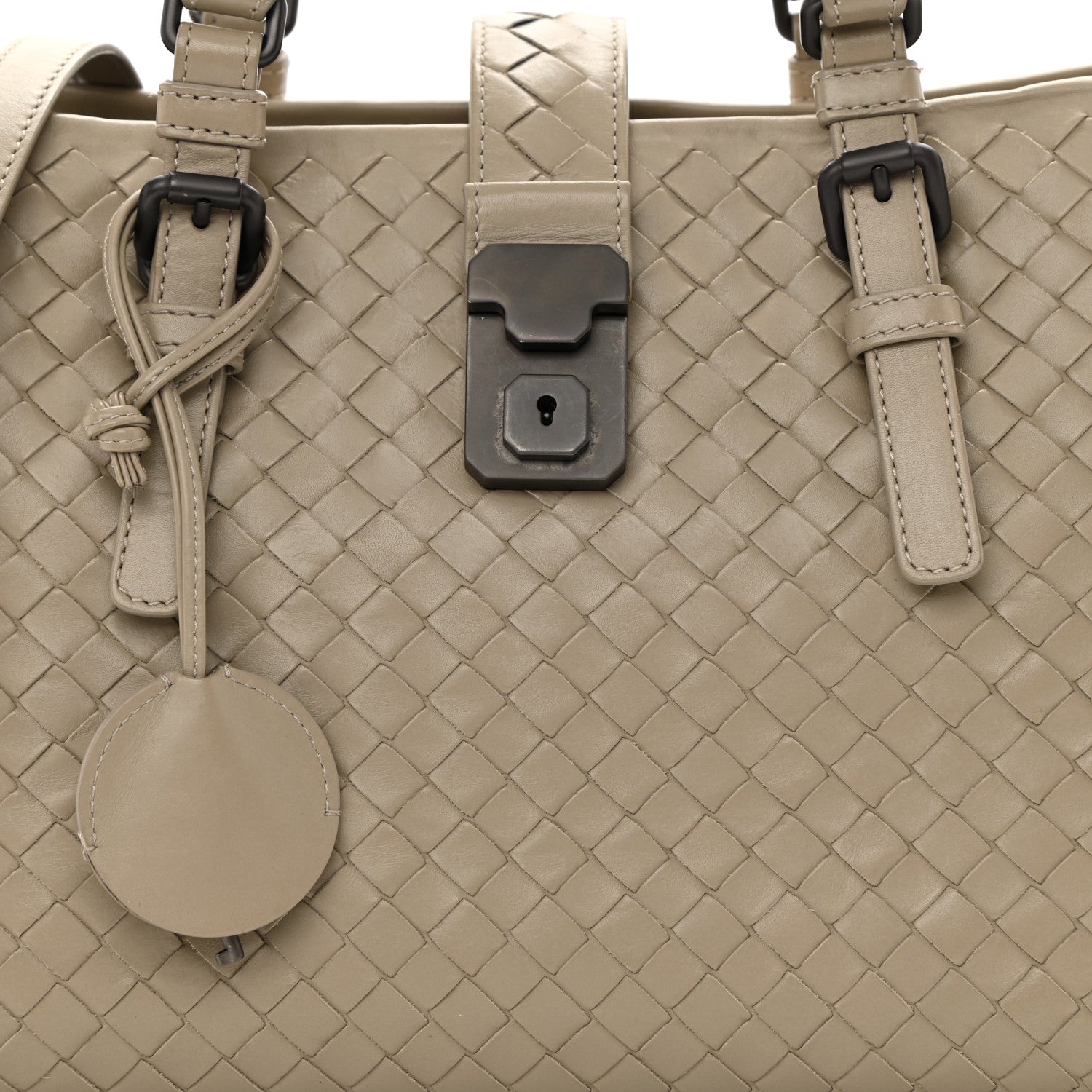 Bottega Veneta Light Calf Intrecciato Small Roma New Sand 8 of 10