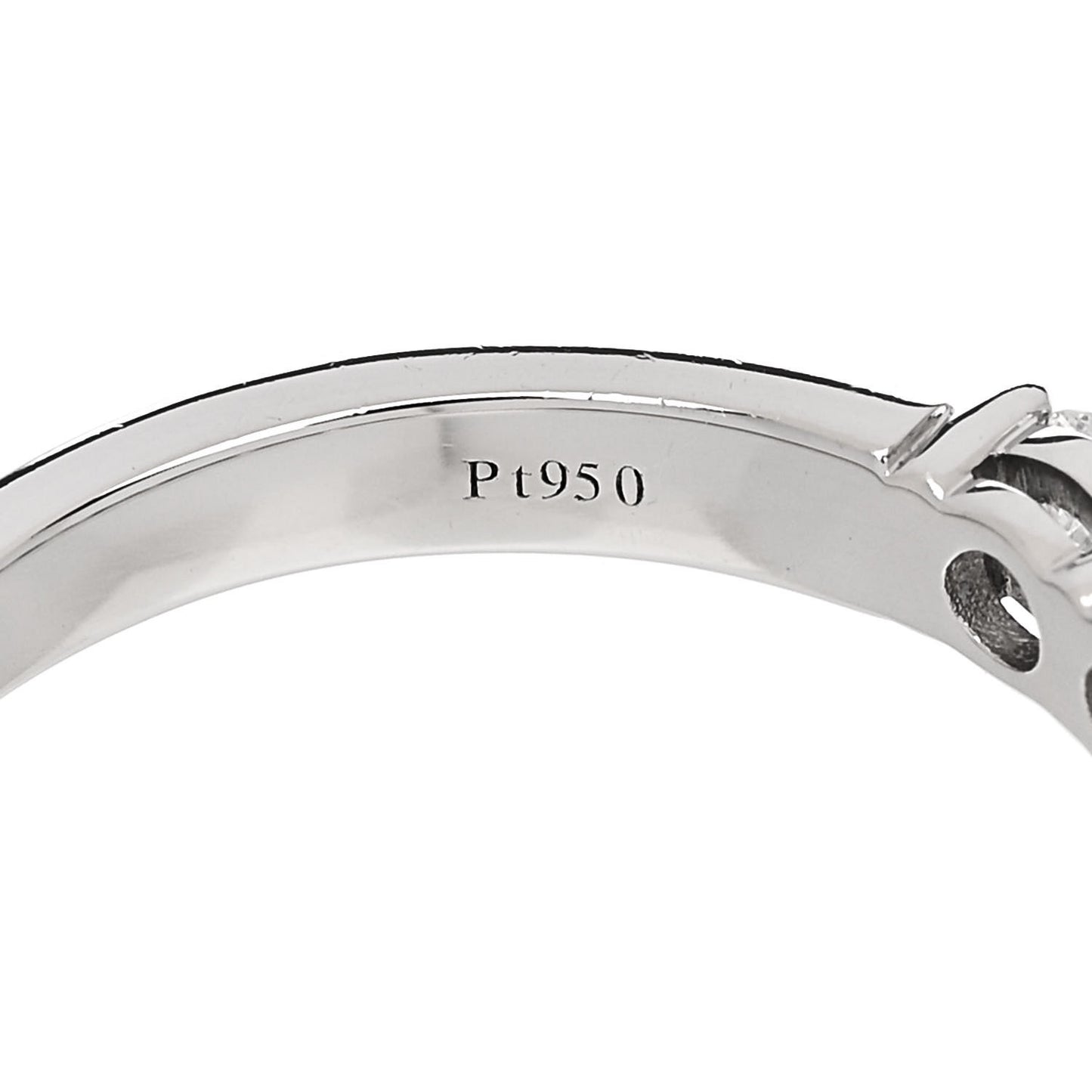 Platinum Diamond .91ctw 3.5mm Embrace Band Ring 56 7.5