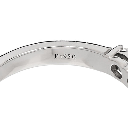 Tiffany Platinum Diamond .91ctw 3.5mm Embrace Band Ring 56 7.5 5 of 6