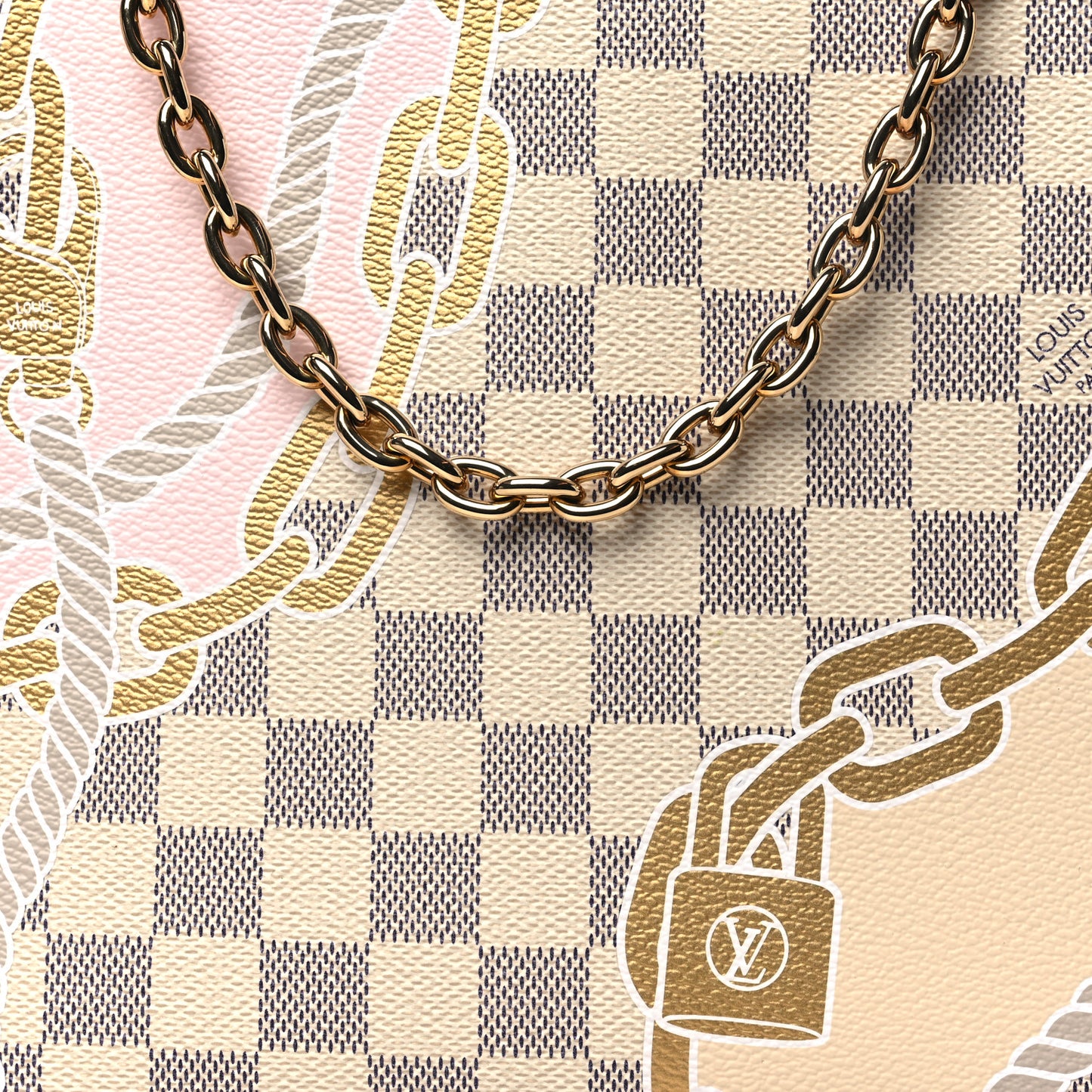 Damier Azur Nautical Toiletry Pouch On Chain