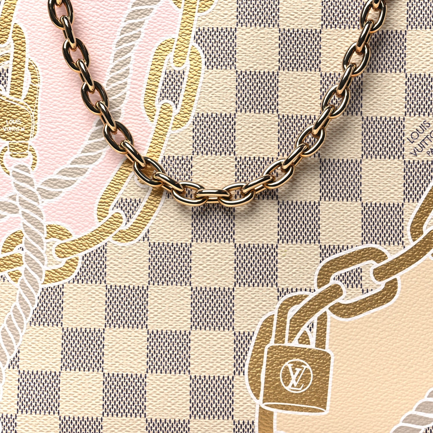 Louis Vuitton Damier Azur Nautical Toiletry Pouch On Chain 7 of 9