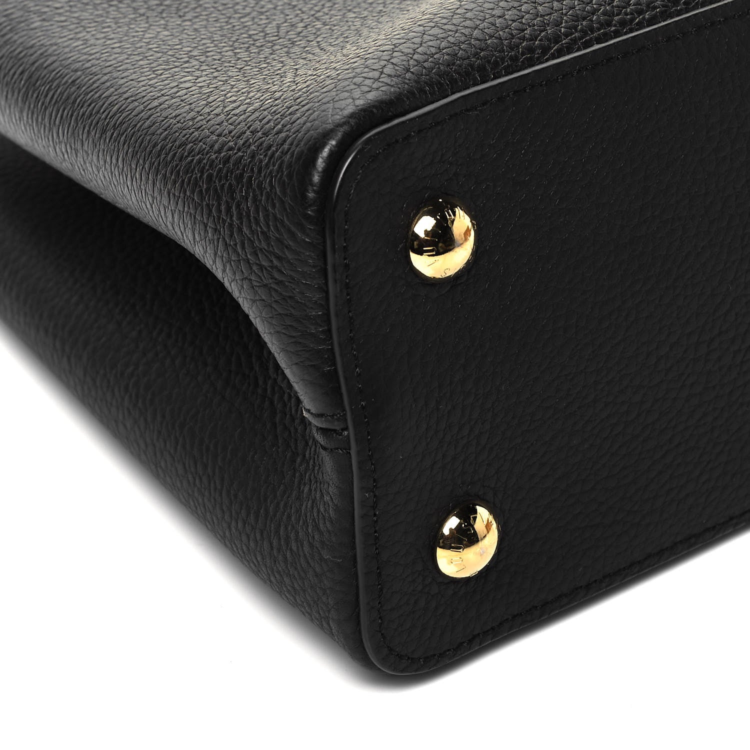 Louis Vuitton Taurillon Fleur De Lys Capucines PM Black 7 of 8