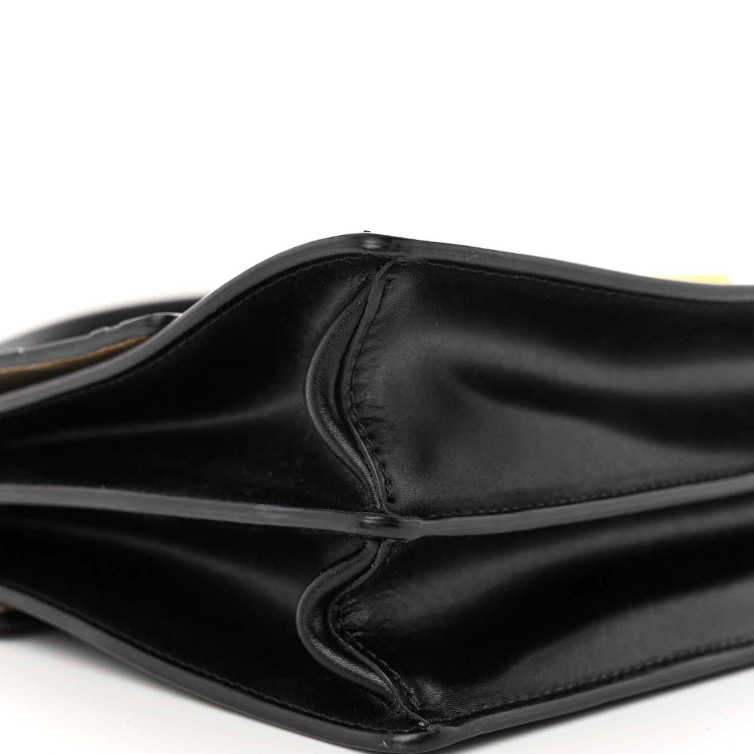 Fendi Vitello Liberty Bi-Color FF 1974 Embossed Chain Strap Kan U Shoulder Bag Black Maya 9 of 11