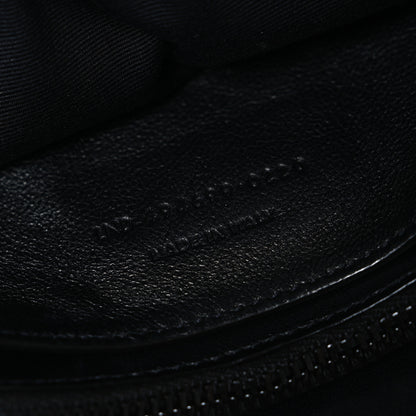 Saint Laurent Calfskin Y Quilted Monogram Monochrome Small Loulou Chain Satchel Black 7 of 10