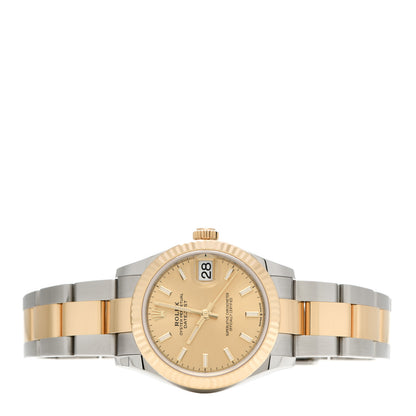 Rolex Stainless Steel 18K Yellow Gold 31mm Oyster Perpetual Datejust Watch Champagne 278273 2 of 5