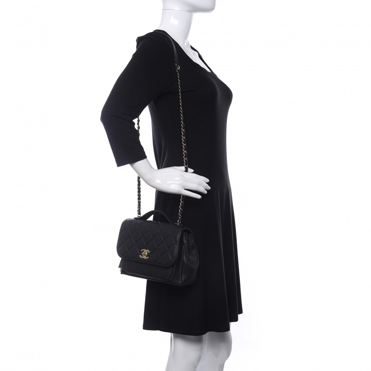 Chanel Caviar Quilted Medium Business Affinity Flap Black 2 of 10