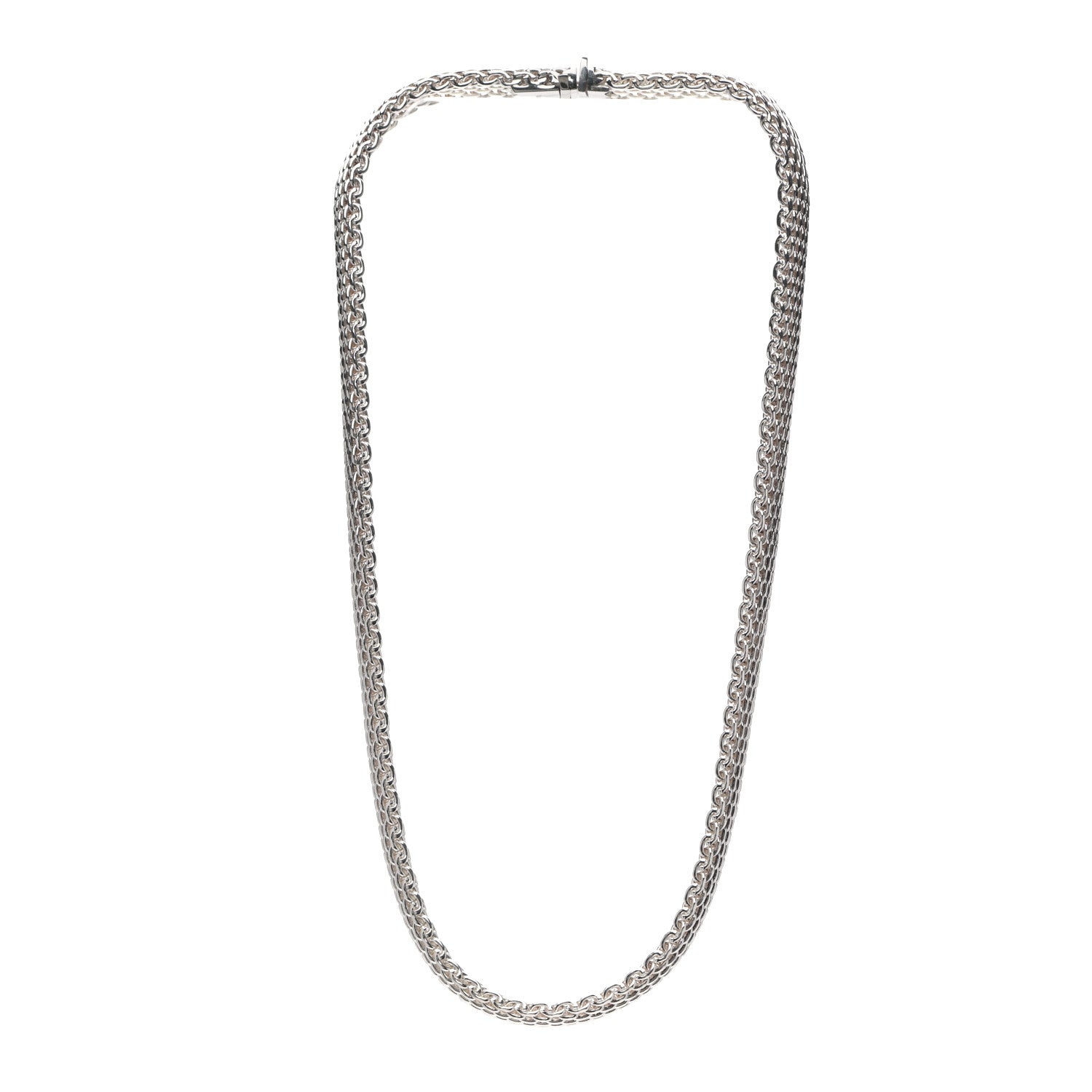 Tiffany Sterling Silver Somerset Mesh Necklace 3 of 4