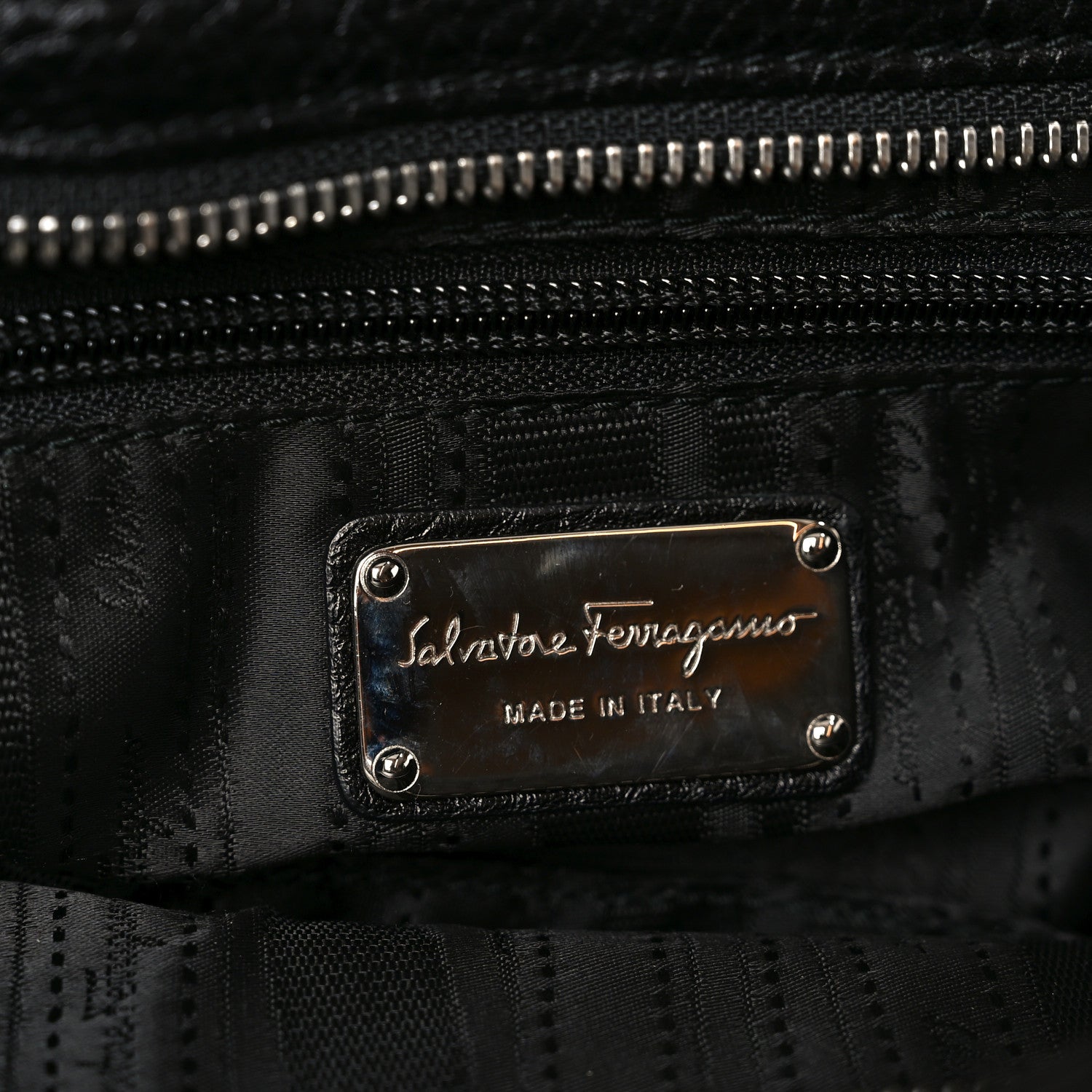Salvatore Ferragamo Calfskin Large Sofia Shoulder Bag Black 6 of 10