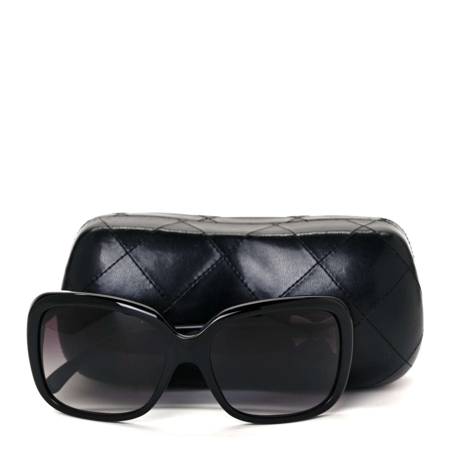 Acetate CC Bow Sunglasses 5171 Black White