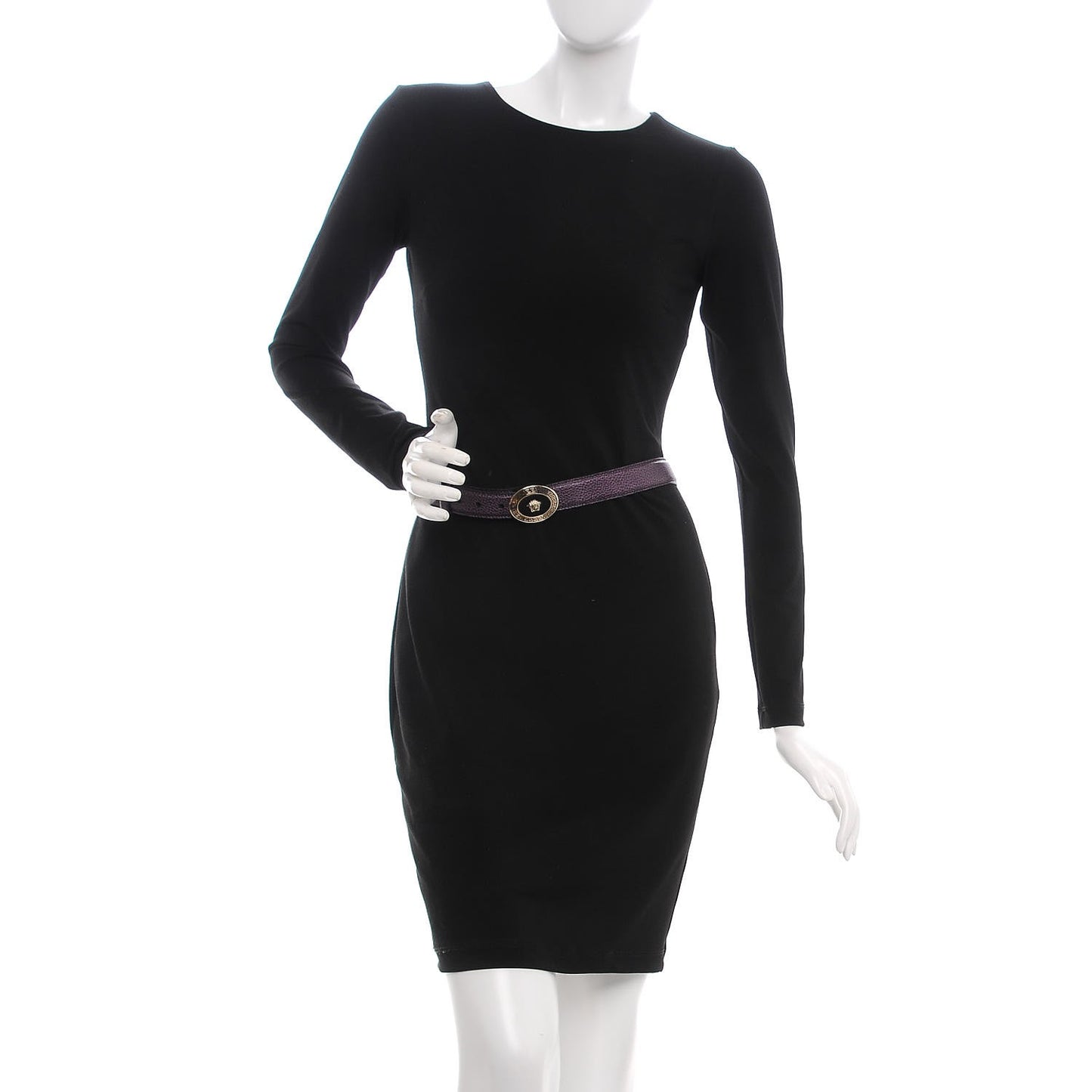 Calfskin Palazzo Medusa Belt 100 40 Purple