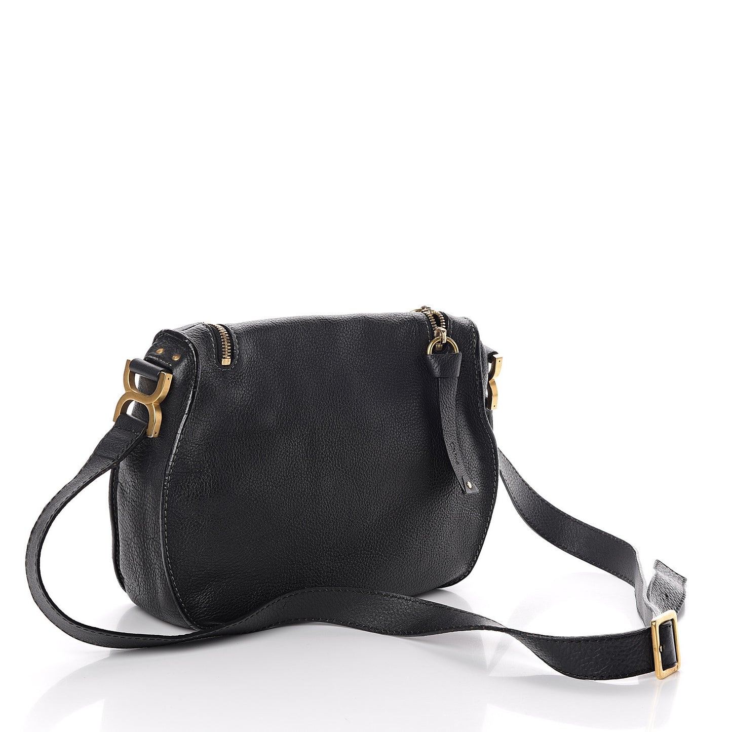 Calfskin Medium Marcie Crossbody Bag Black