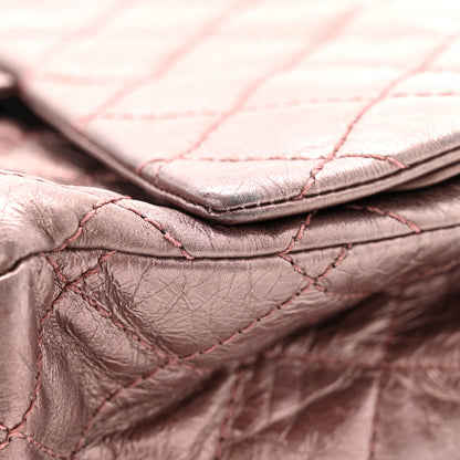 Chanel Metallic Aged Calfskin Quilted 2.55 Reissue 226 Flap Rose Fonce 13 of 16