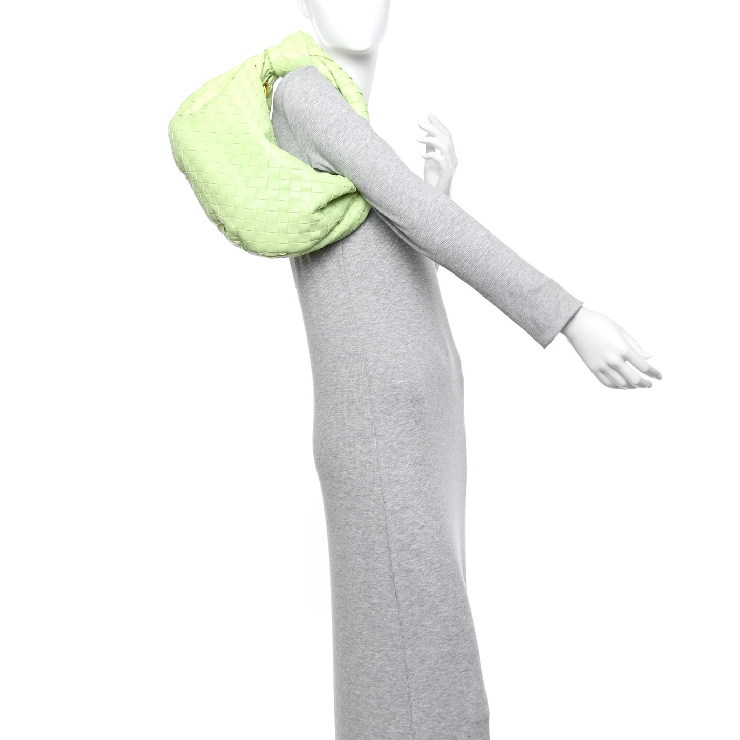 Nappa Intrecciato Teen Jodie Hobo Pistachio