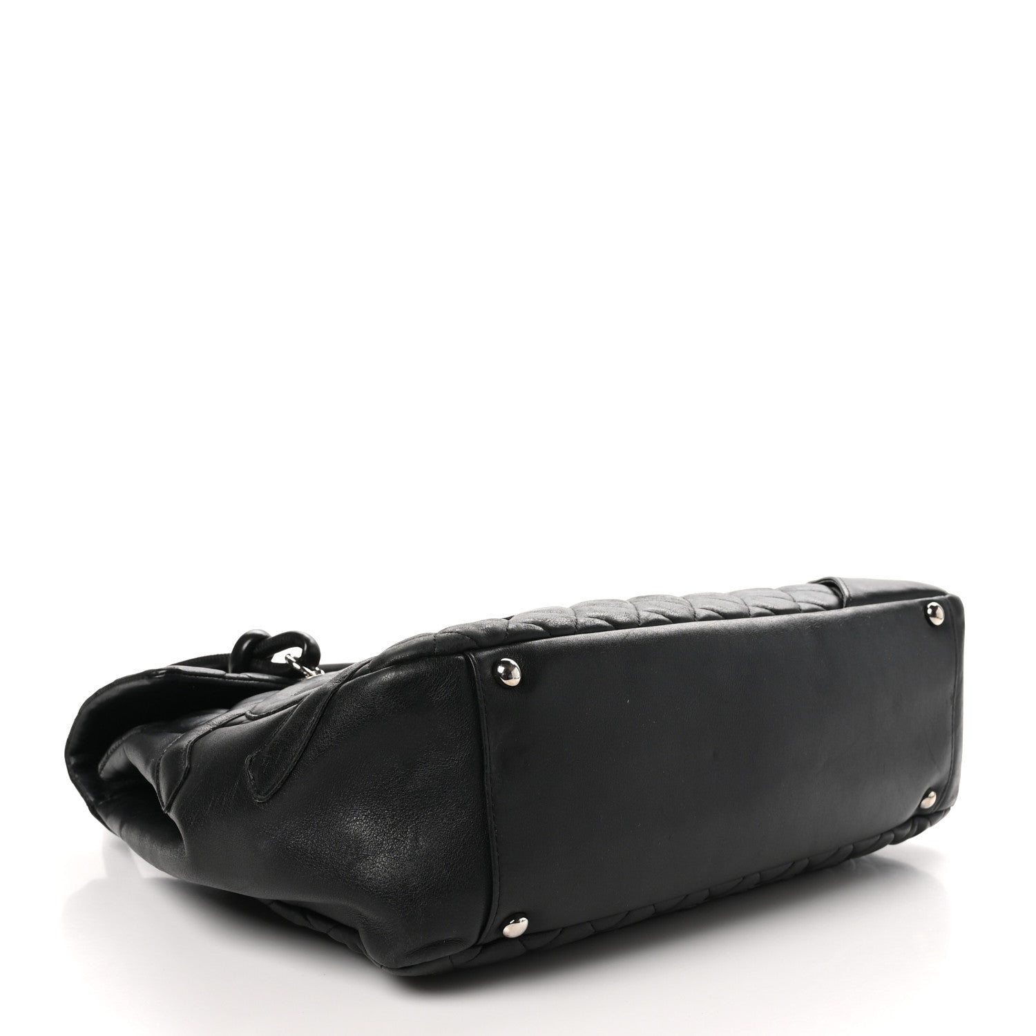 Chanel Calfskin Quilted Large Cambon Flap Black 4 of 12