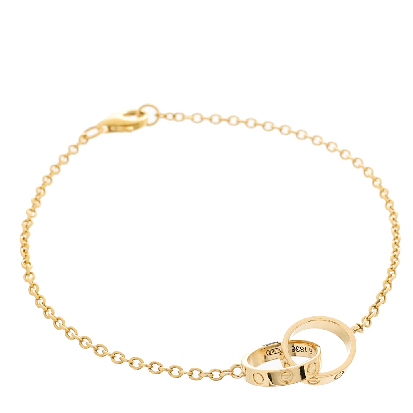 18K Yellow Gold Interlocking LOVE Bracelet