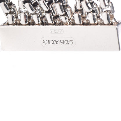 David Yurman Sterling Silver Eight-Row Box Chain Bracelet 3 of 5