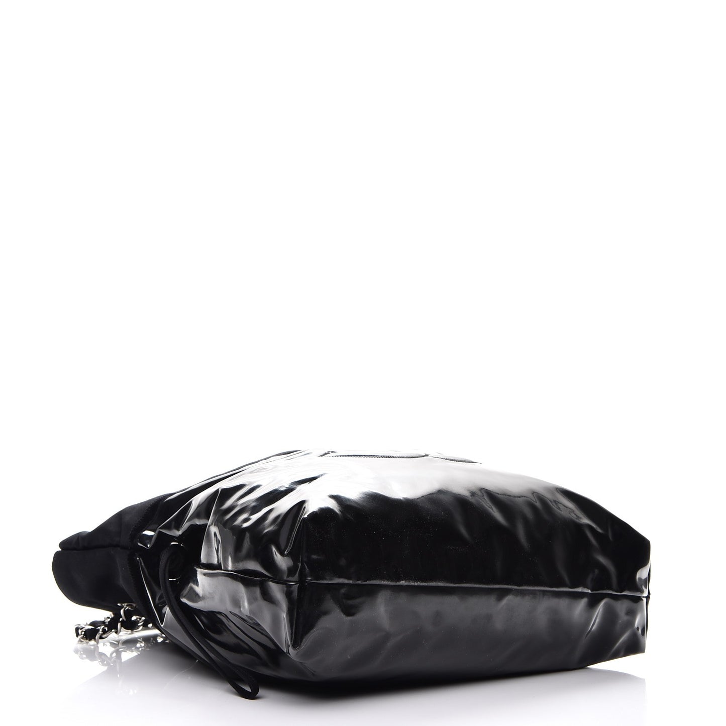 Vinyl Spirit Drawstring Tote Black