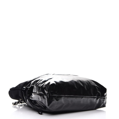 Chanel Vinyl Spirit Drawstring Tote Black 4 of 7