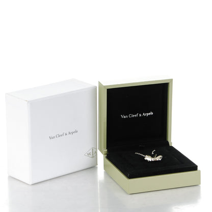 Van Cleef & Arpels 18K White Gold Diamond Large Frivole Pendant Necklace 7 of 7
