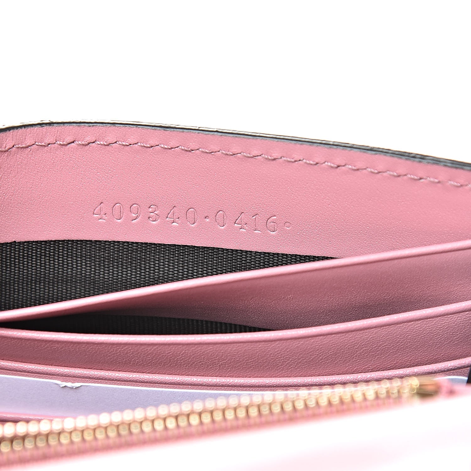 Gucci Guccissima Icon Chain Wallet Carmine Rose 7 of 11