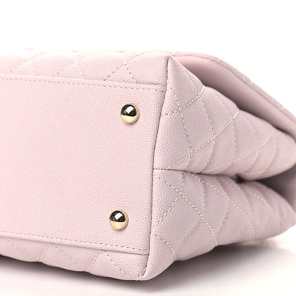 Chanel Caviar Quilted Small Coco Handle Flap Light Pink 9 of 9