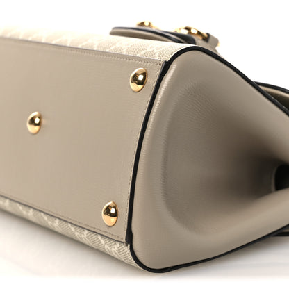 Gucci GG Snakeskin Mini Horsebit 1955 Top Handle Flap Bag Beige Mystic White Oatmeal 10 of 10