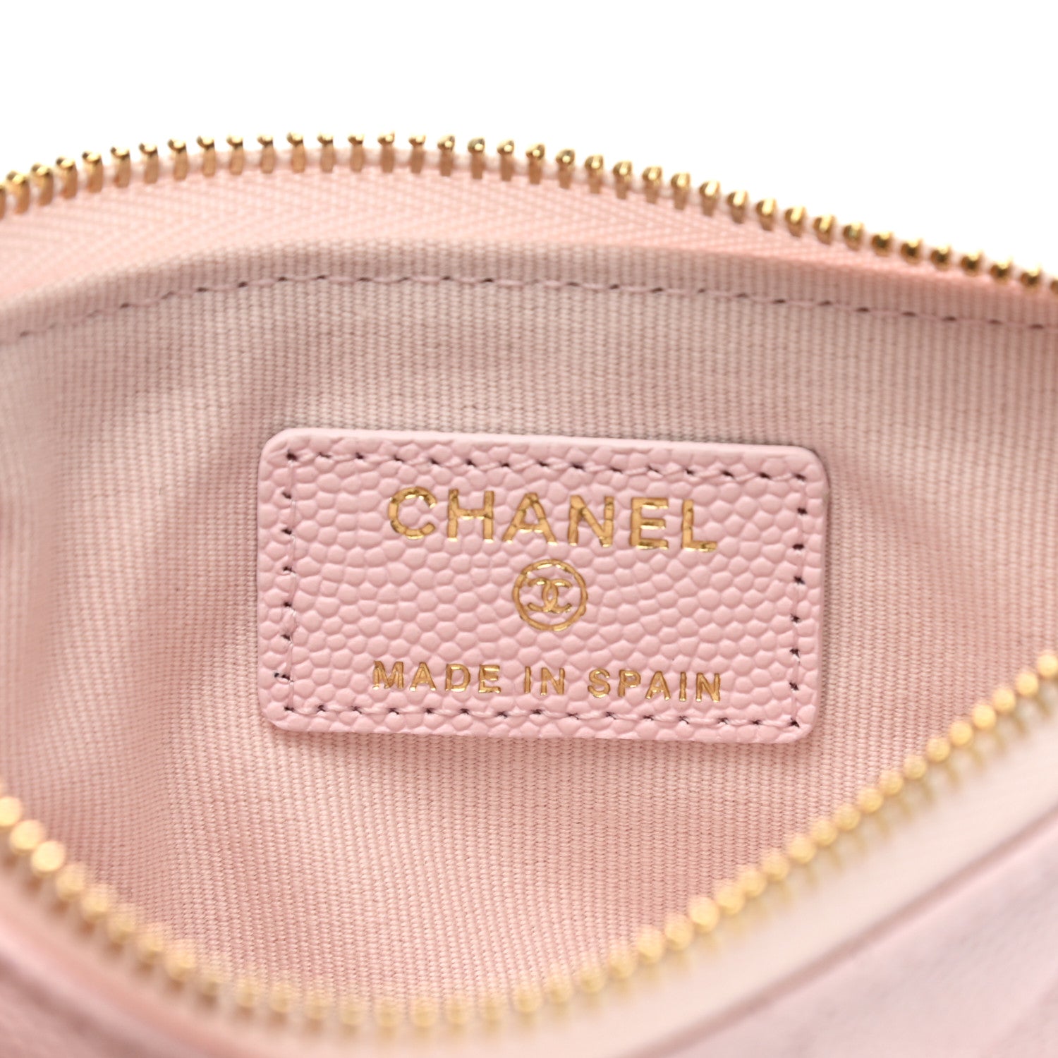 Chanel Caviar Quilted Small Cosmetic Case Light Pink 6 of 8