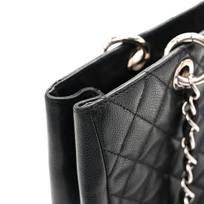 Chanel Caviar Quilted Grand Shopping Tote GST Black 12 of 15