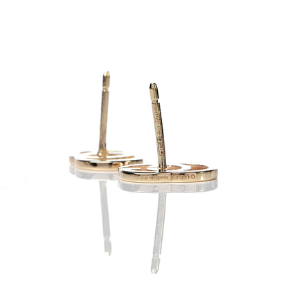 Gucci 18K Yellow Gold GG Tissue Stud Earrings 4 of 5