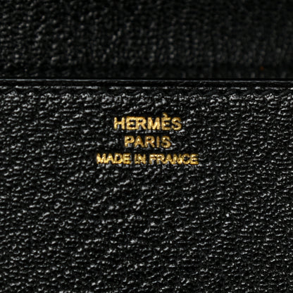 Hermes Chevre Mysore Medor 23 Clutch Black 6 of 6