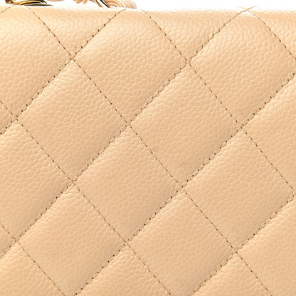 Chanel Caviar Quilted Jumbo Single Flap Beige Clair 8 of 15