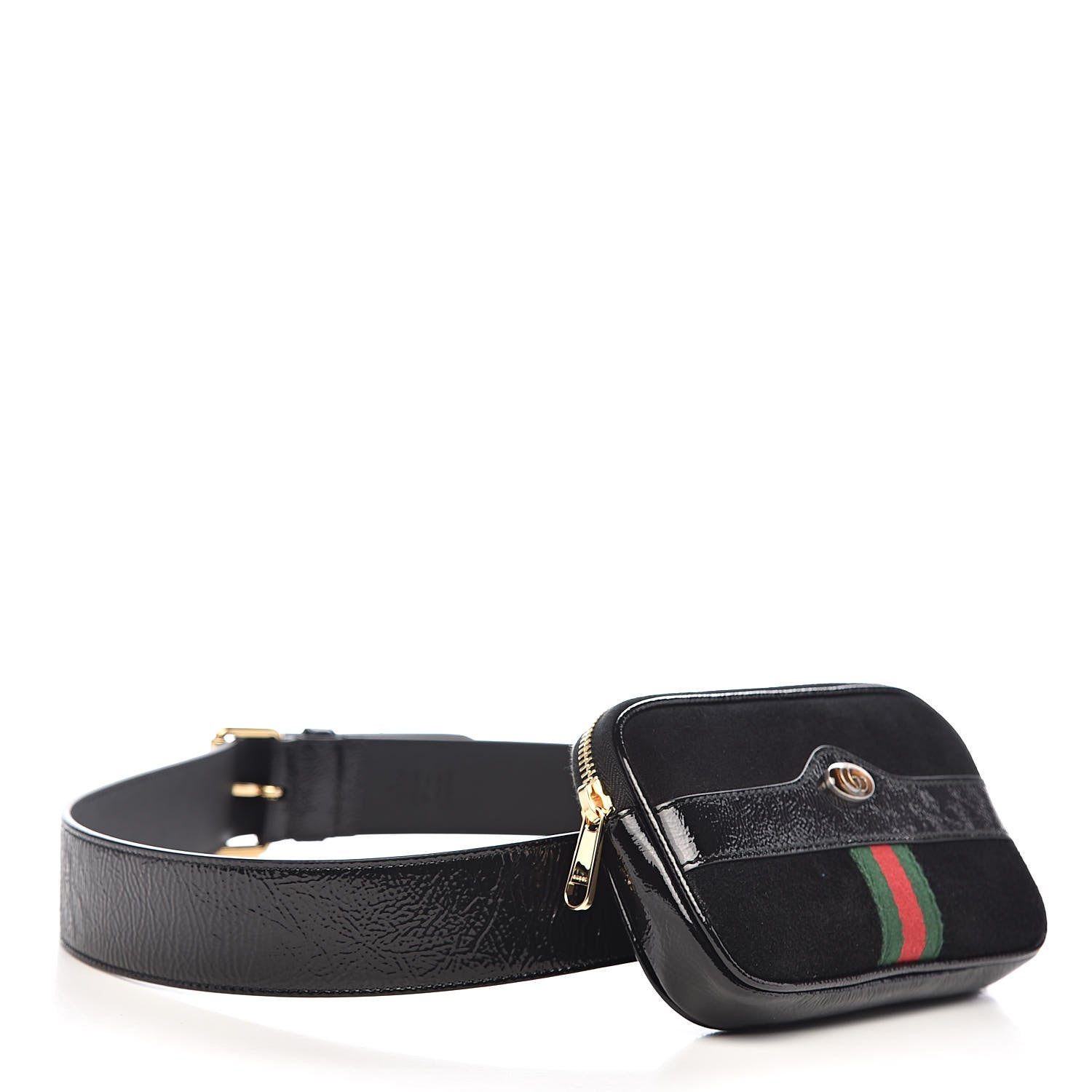 Gucci Suede Patent Ophidia Belted iPhone Case 105 42 Black 4 of 11