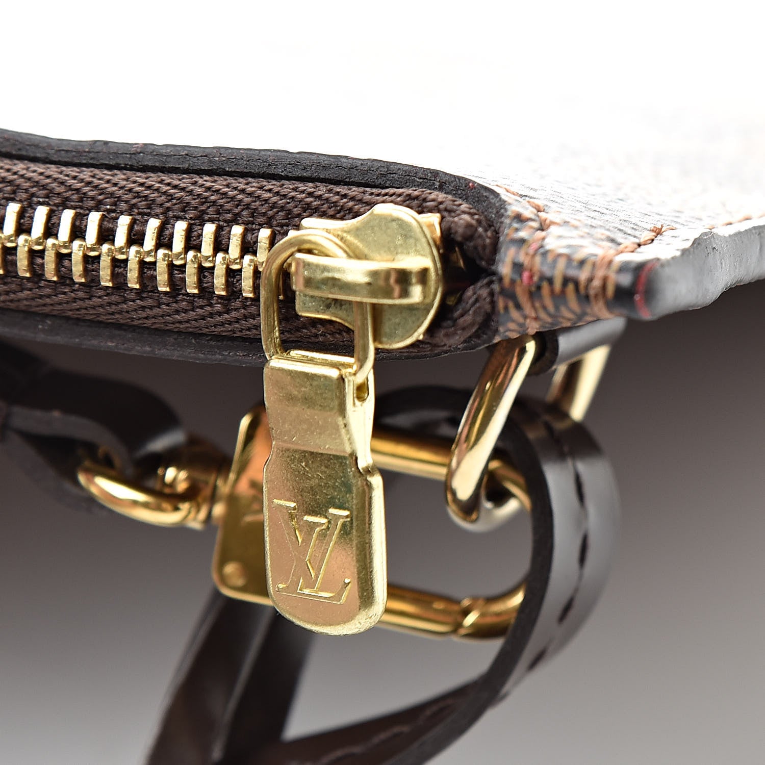 Louis Vuitton Damier Ebene Neverfull MM GM Pochette 10 of 11