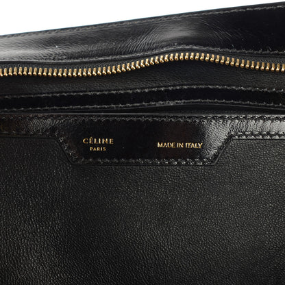 Celine Vernice Suede Large Trapeze Black 6 of 9