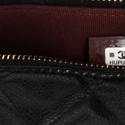 Chanel Caviar Quilted Hobo Clutch With Chain Black 7 of 10