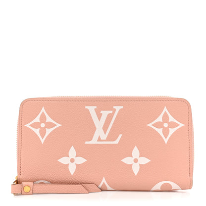 Louis Vuitton Empreinte Monogram Giant Zippy Wallet Rose Trianon Creme 1 of 15