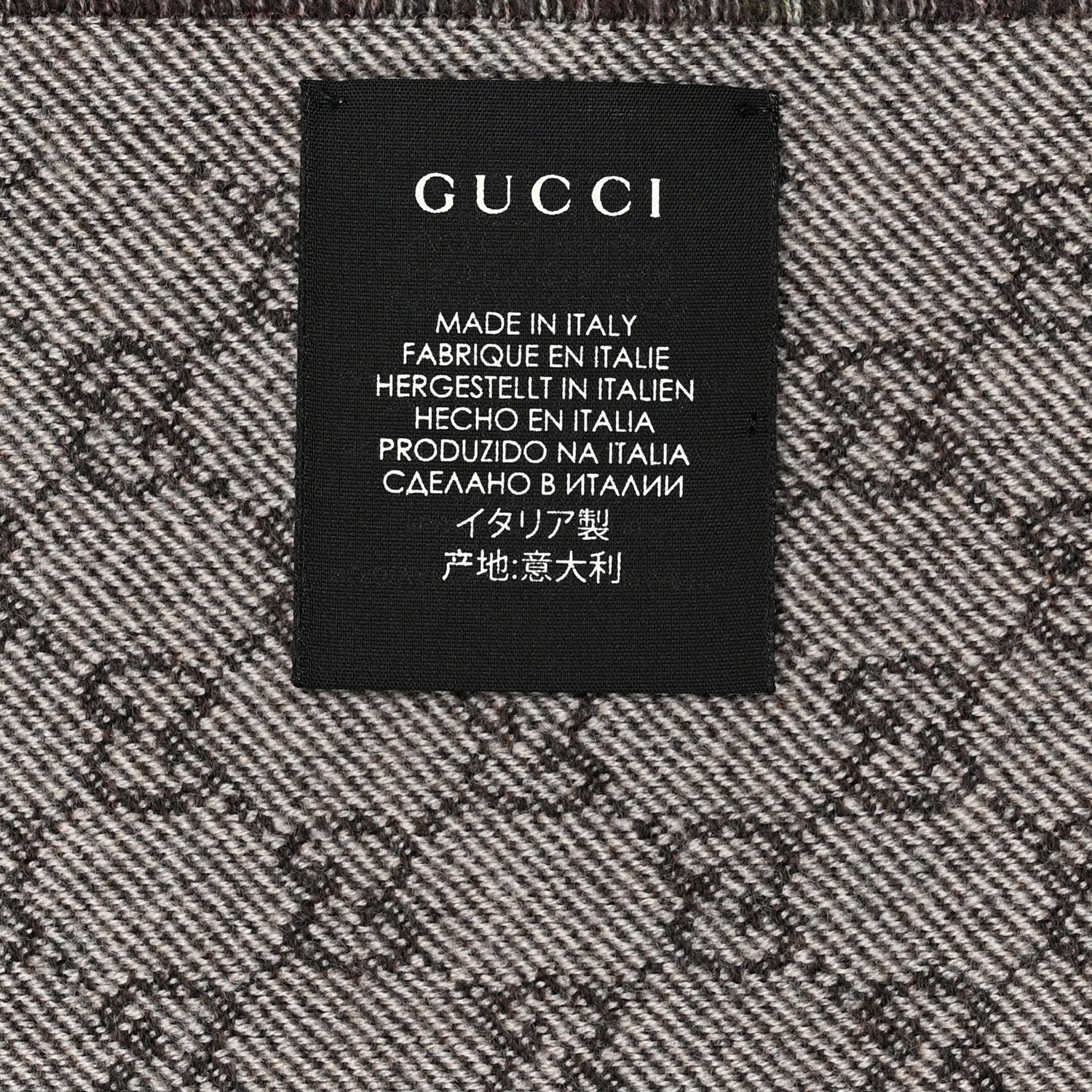 Gucci Wool GG Monogram Miniorophin Scarf Lacquer Pink 4 of 5