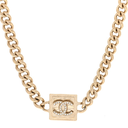 Chanel Metal Crystal CC Choker Gold 1 of 5