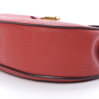 Chloe Grained Lambskin Drew Shoulder Bag Plaid Red 11 of 15