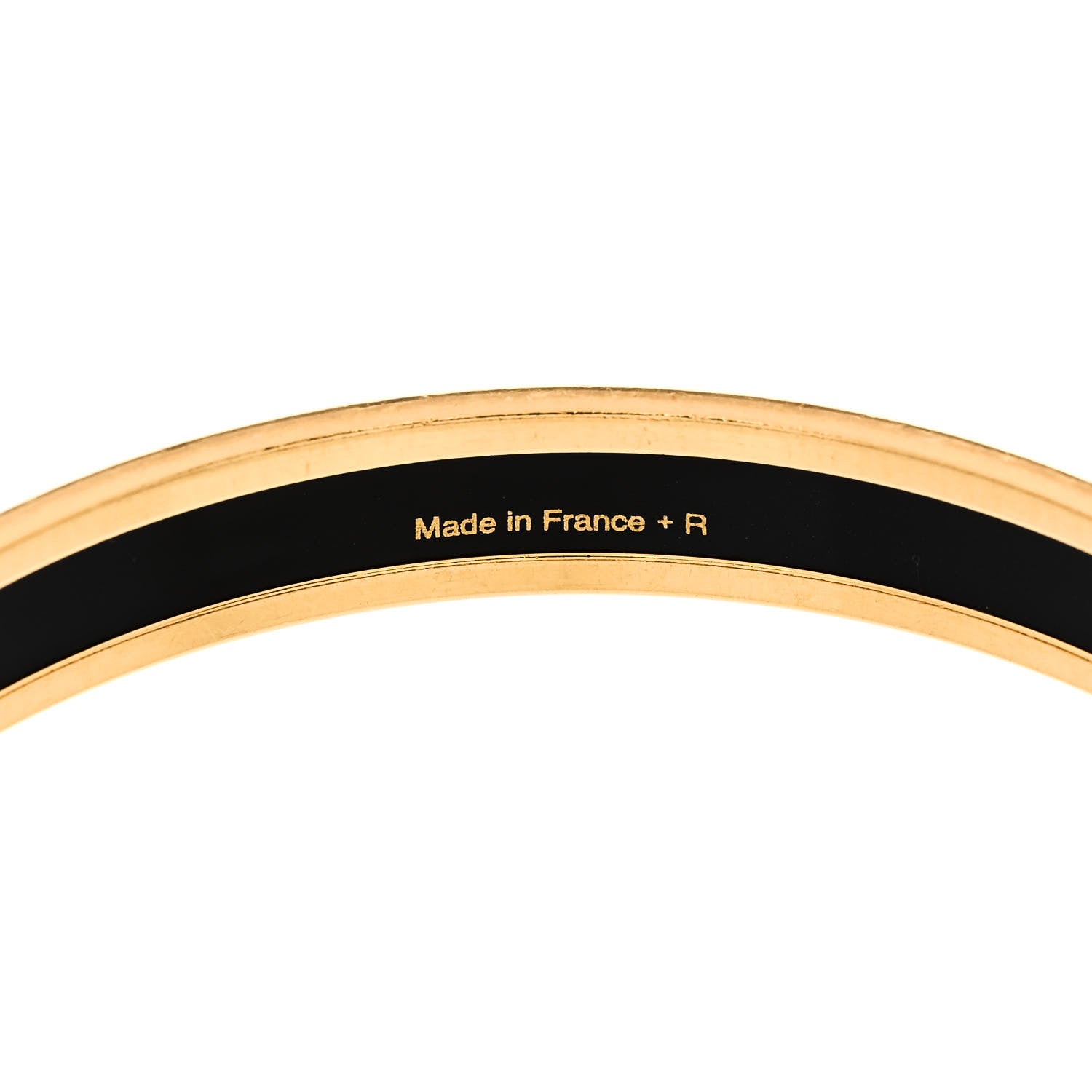 Hermes Enamel Printed Narrow Caleche Bracelet 70 Orange 5 of 6