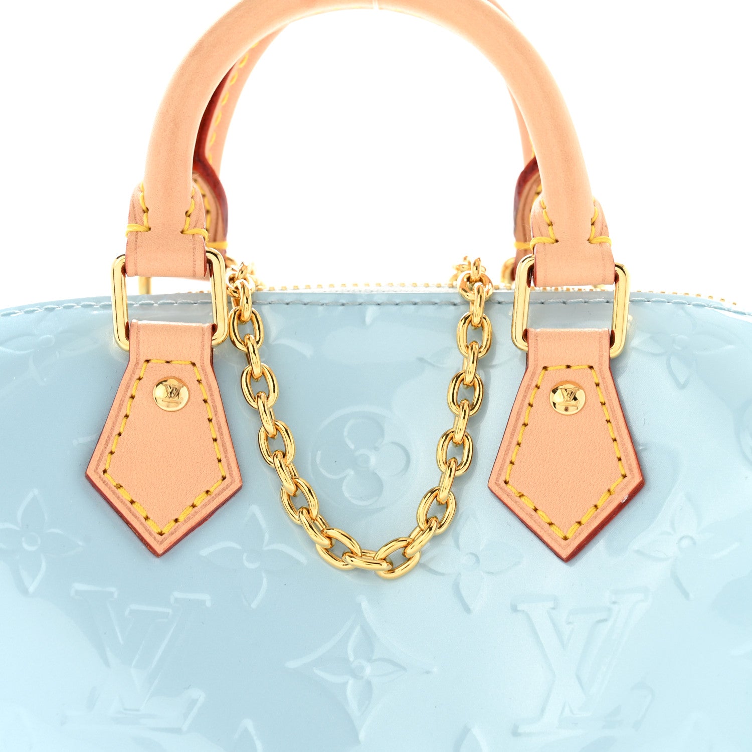 Louis Vuitton Vernis Monogram Nano Speedy Sky 7 of 9
