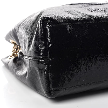 Gucci Patent Medium Soho Chain Shoulder Bag Black 5 of 10