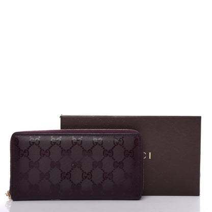 Gucci Imprime Monogram GG Pierce Zip Around Wallet Bordeaux 7 of 7