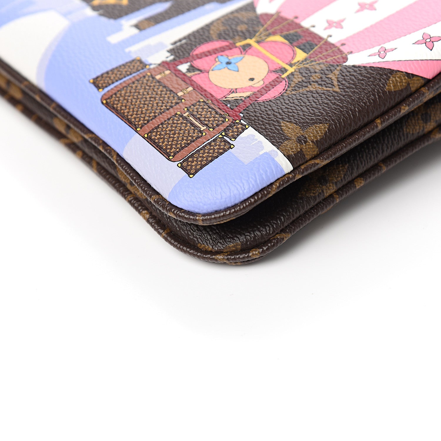 Louis Vuitton Monogram 2019 Christmas Animation Double Zip Pochette 7 of 10